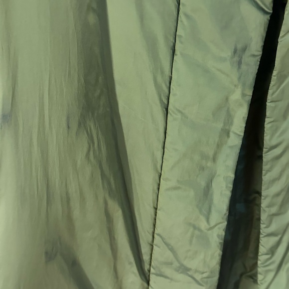 Theory Bright Green size P puffer trench coat with belt like new - Picture 8 of 8